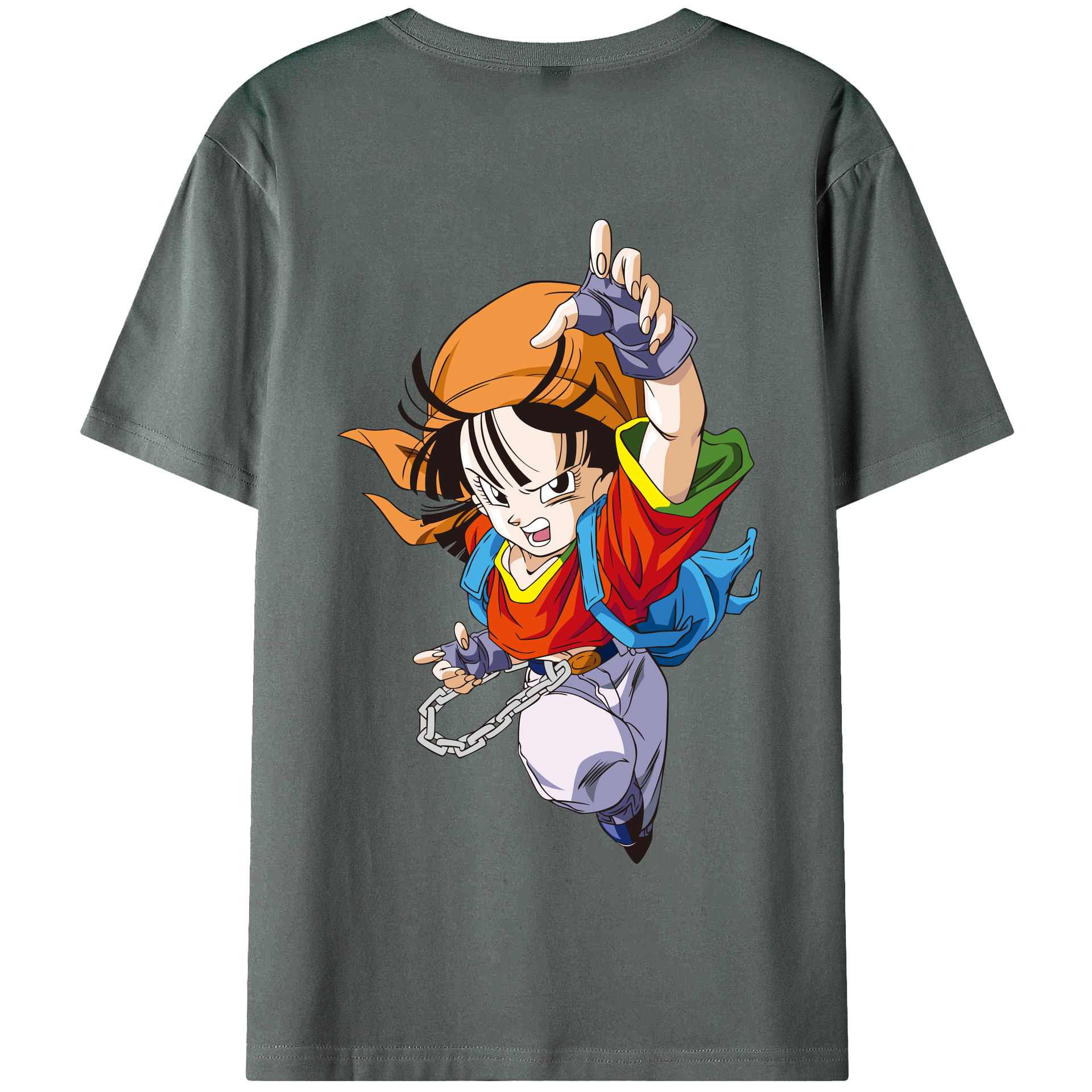 （画像用） ドラゴンボール パン DRAGON BALL Pan 綿100％半袖Tシャツ（背面プリント）